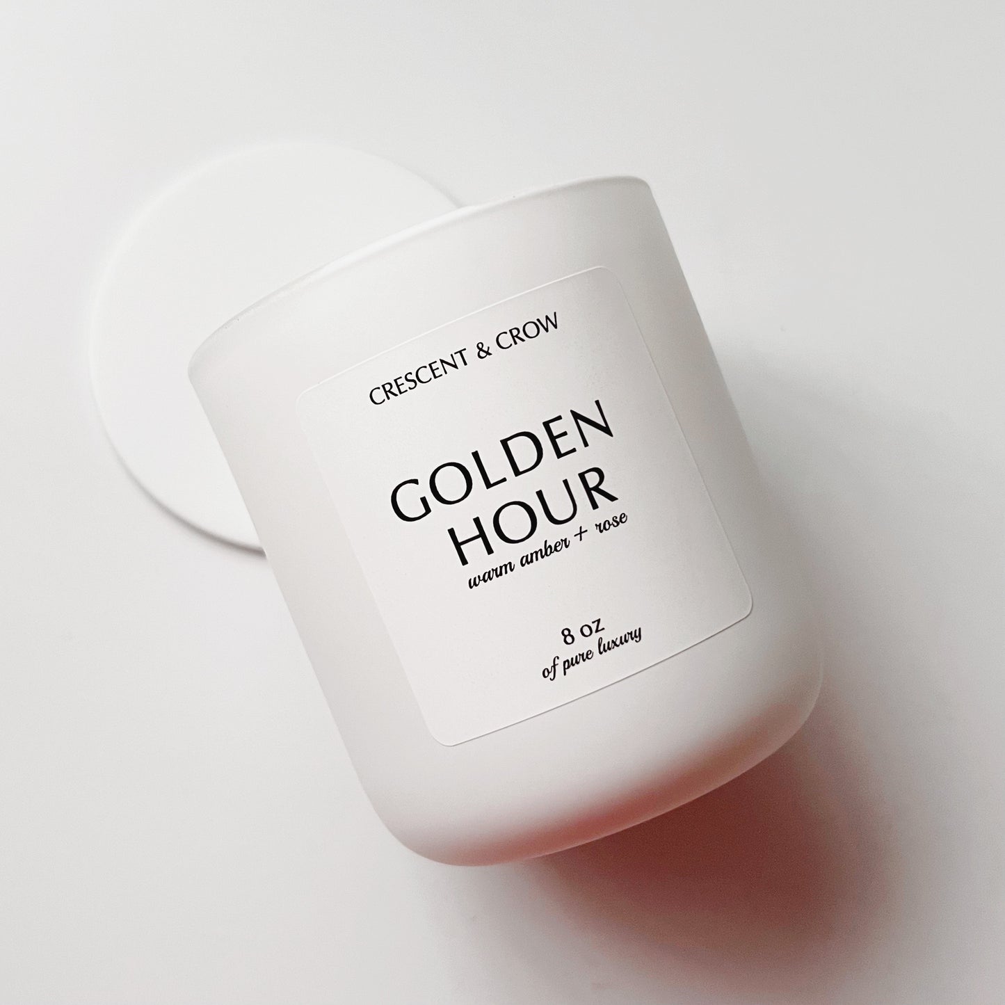 Golden Hour Luxury Candle in Warm Amber + Rose
